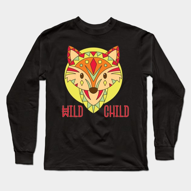 Wild Child Long Sleeve T-Shirt by Mama_Baloos_Place